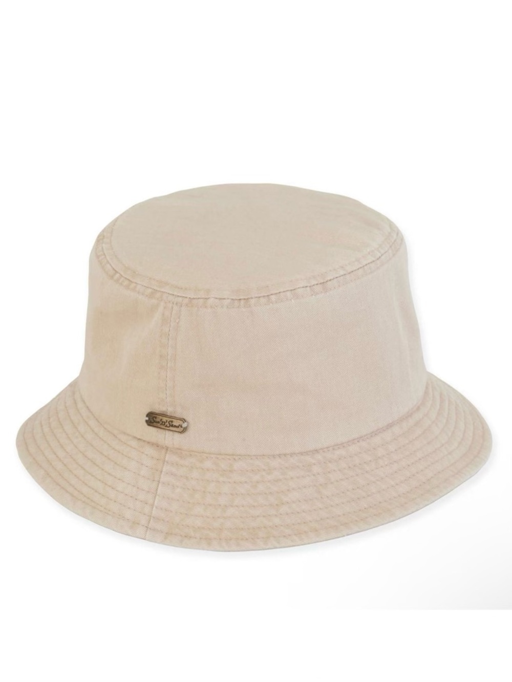 Sun ‘N’ Sand Kids Beige Bucket Hat with UPF 50+ Sun Protection